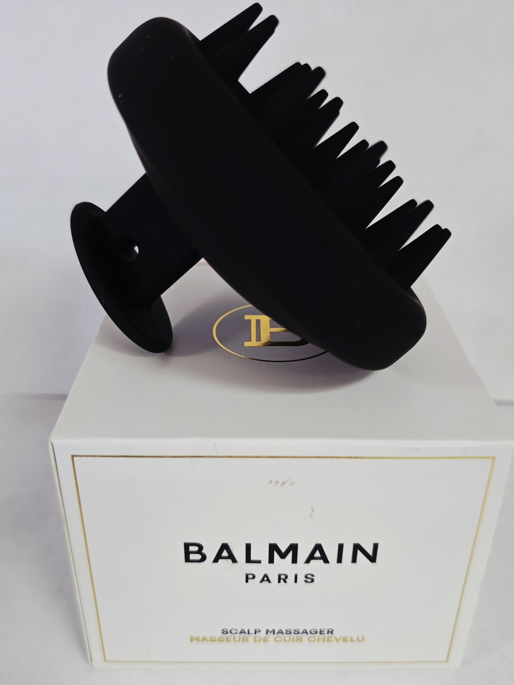 Balmain Paris Scalp Massager Black Silicone Brush